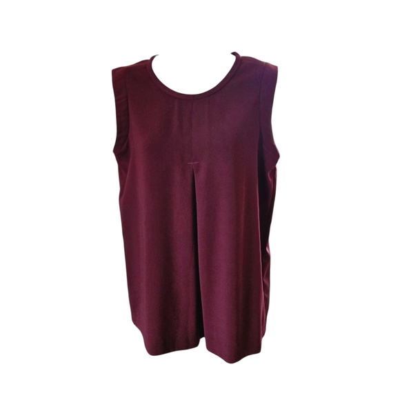 J. Crew Rich Burgundy Tank Top - Picture 1 of 8